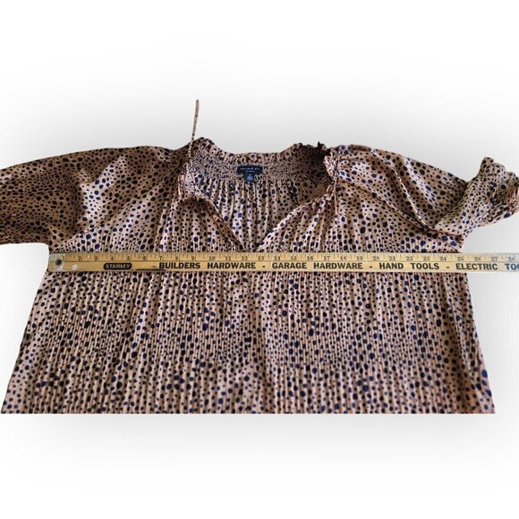 Anthropologie Current Air Dotty Tie-Neck Blouse size M - Picture 8 of 10